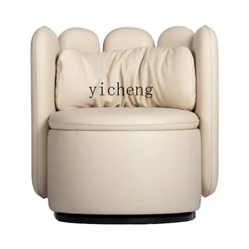 ZC Kremas Stilius Paprastas Laisvalaikio Kėdė Namų mažame Bute Kambarį italijos Minimalistinė-vietė Sofa-lova, Kėdės