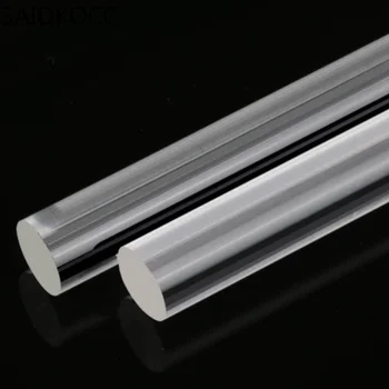 30-60mm*1000mm Aišku lazdele Akrilo juosta organinio stiklo klijuoti organinio stiklo polimetilmetakrilatą Kristalų ramstis šviesos vadovas lazdele