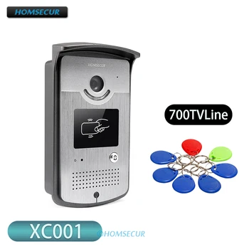 4 Vielos 700TVLine Doorbell Kamera XC001 su 5vnt RDA Pulteliais už HOMSECUR HDS Serijos Vaizdo Duris Telefono Domofonas Sistema