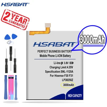 Naujas Atvykimo [ HSABAT ] 3000mAh LP38250Z Bateriją už Hisense F30 F31 F3pro LA8534