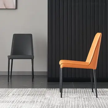 Tuštybės Minimalistinio Valgomojo Kėdės Salonas Kompiuteris Prabanga, Modernios Dizainerio Kėdė Biuro Odininkas Metalo Chaisse, Baldų Projektavimas XY50DC