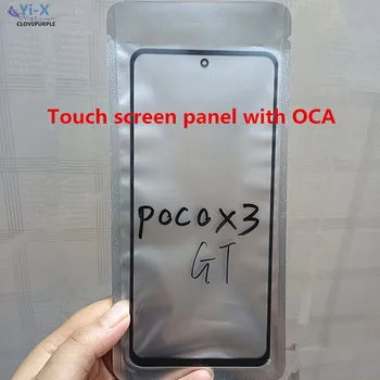 1pcs Priekiniai Jutiklinio Ekrano Skydelis su OCA už Xiaomi Poco X3 GT