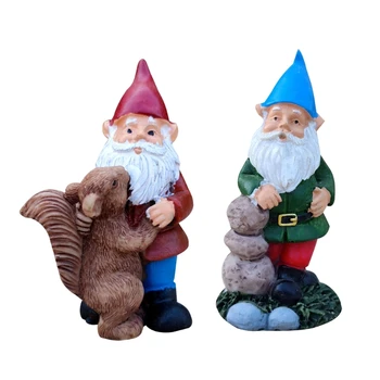 Juokinga Nykštukas Patalpų Lauko Sodo Gnome Statula Dervos Statulėlės Kalėdų Decoracion Namų Kraštovaizdžio Ornamentu Amatų