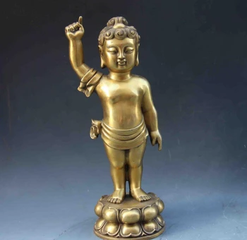 Tibeto Liaudies Fane klasikinis Žalvario, Bronzos Iškaltas Budistų Berniukas Sakyamuni Budos Statula
