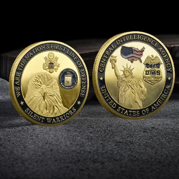 Rinkti Monetas, Amerikos Laisvės Statula Suvenyrų Monetos Erelio Galva Auksą, Padengtą Atminimo Medalis