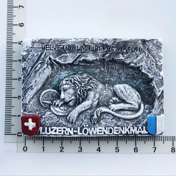 Liūtai prie Liucernos Atminimo Šveicarijoje Šaldytuvas Magnetai Kelionių 3D Atminimo Magnetinio Šaldytuvas