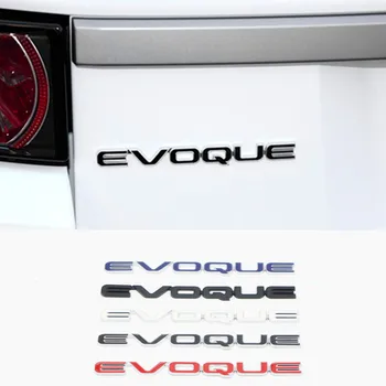 3D Metalo EVOQUE Raidžių Galiniai Įkrovos Kamieno Emblema Ženklelio Lipdukai Lipdukas Žemės Range Rover Discovery Automobilių Optikos Reikmenys