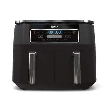 Ninja® Foodi® 4-in-1 8-Kvorta. 2 Krepšelis Oro Fryer su DualZone™ Technologija - Oro Mailius Kepsnys ir daugiau Virtuvės Technika