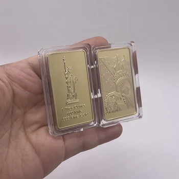 JAV Stačiakampio formos Aukso spalvos Juostoje, JAV Laisvės Statula Metalo Simbolinis Atminimo Aukso Juosta Surinkimo Dovanos