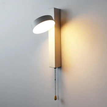 Šiaurės modernus minimalistinis LED sienos lempos su sukiojamomis sienos lempa, naktiniai staleliai, lempa kambarį koridoriaus ir kupė lempos