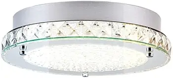 Lubų Šviesos Minimalistinis LED Flush Mount Šviesos Šviestuvas 13 Colių Moden Kristalų Liustra Pritemdomi Vonios kambarys Šviesa 4000 K Dayl