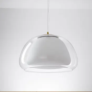 1 vnt Postmodernaus baltumo Stiklo pakabukas lempa LED šviestuvas, Baras, Kavinė Restoranas palėpės Apšvietimas, vaikas, vaikų sodo Pakabukas Šviesos