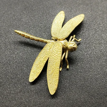 Mados Žalvario Dragonfly Figūrėlės Modeliavimas Gyvūnų Žaislas Galiniais Sparnais Biuro Stalas Mažas Ornamentas Kambarį, TV Spintelė Decors