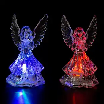 Spalvinga LED Šviesos Angelas Lempos Romantiška 3D Angelas Naktį Šviesos Darbalaukio Apdaila Namo Kambarį, Naktiniai staleliai, Lempa Kalėdų Dovana