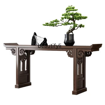 Naujas Kinų Stiliaus Konsolės Stalai Ugyen Medienos Zen Medžio masyvo Konsolės Šono Rinkiniai Ilgas Siauras Stalas Altoriaus