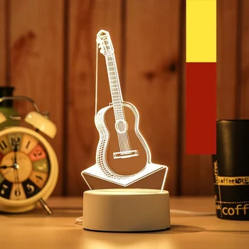 USB LED Šviesos Kalėdų Gimtadienio Valentino Diena Apdailos Vaikų Dovanų naktinė lempa 3D Akrilo Naktį Šviesos Miegamojo Lempa