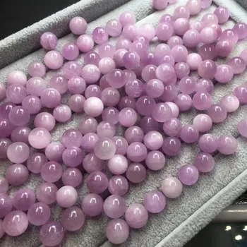 11mm Natūralus Aukštos Kokybės Kunzite Crystal Healing Brangakmenio Mažas Srityje Papuošalai Priėmimo