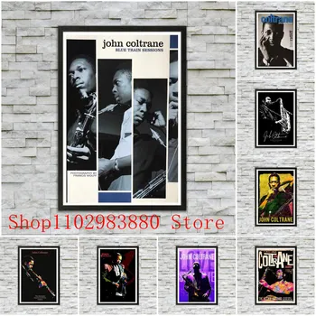 Johnas Coltrane ' as, grojantis Saksofonas Legendinio Džiazo Muzikantas, Drobė, Tapyba Plakatus Spausdina Sienos paveiksl Namų Kambarį Dekoro